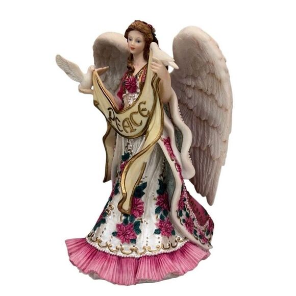 San Francisco Music Box Company Angels We Have Heard Angel Musical Figurine 7.5" - Picture 7 of 9